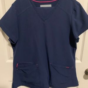 MedCouture Air Navy Blue scrub set